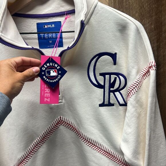 ROCKIES QUARTER ZIP WITH BASEBALL STITCH - Picture 8 of 11
